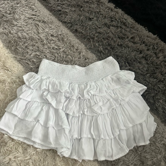 White Ruffle Skirt - Picture 2 of 4